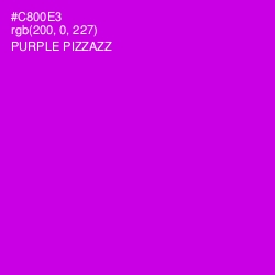 #C800E3 - Purple Pizzazz Color Image